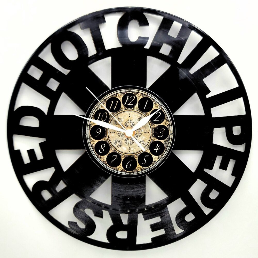 RED HOT CHILI PEPPERS Vinyl Record Wall Clock – Rock Band Decor